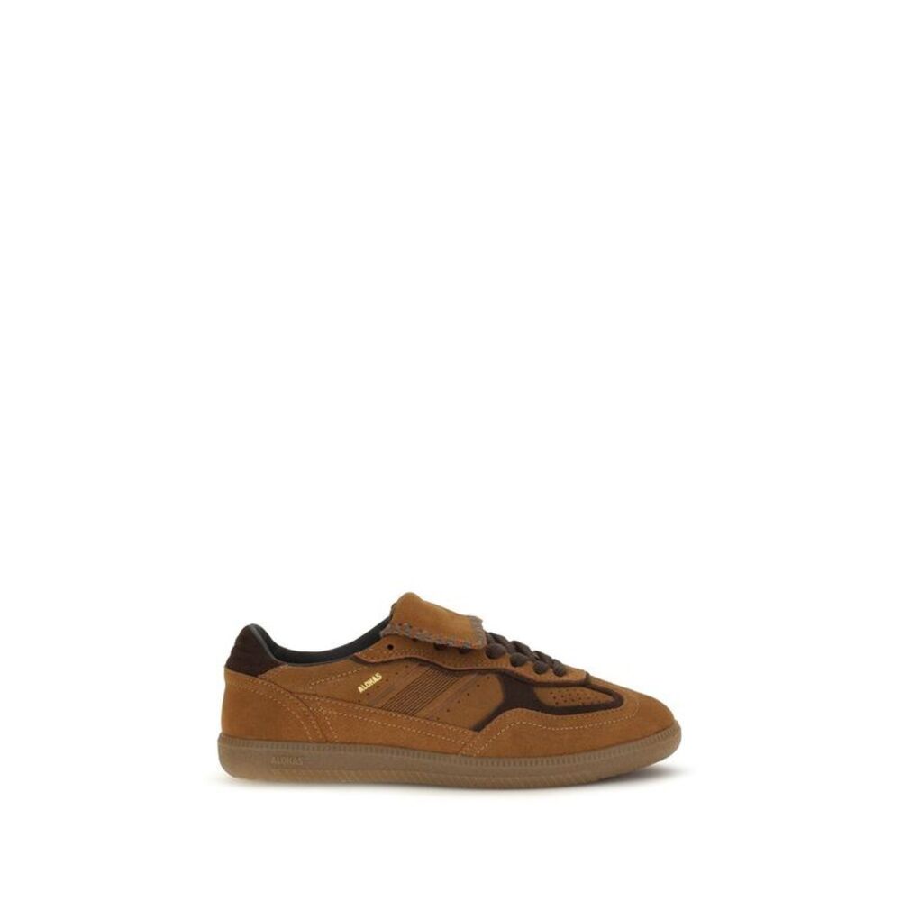 Alohas Brown Suede Leather Low Top Women's Sneakers